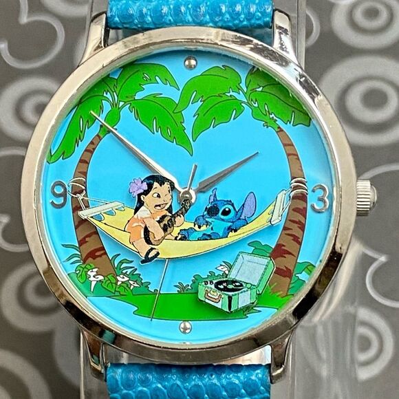 Vintage Disney Time Works LILO & Stitch Unisex 3-D Look Watch - Picture 4 of 15